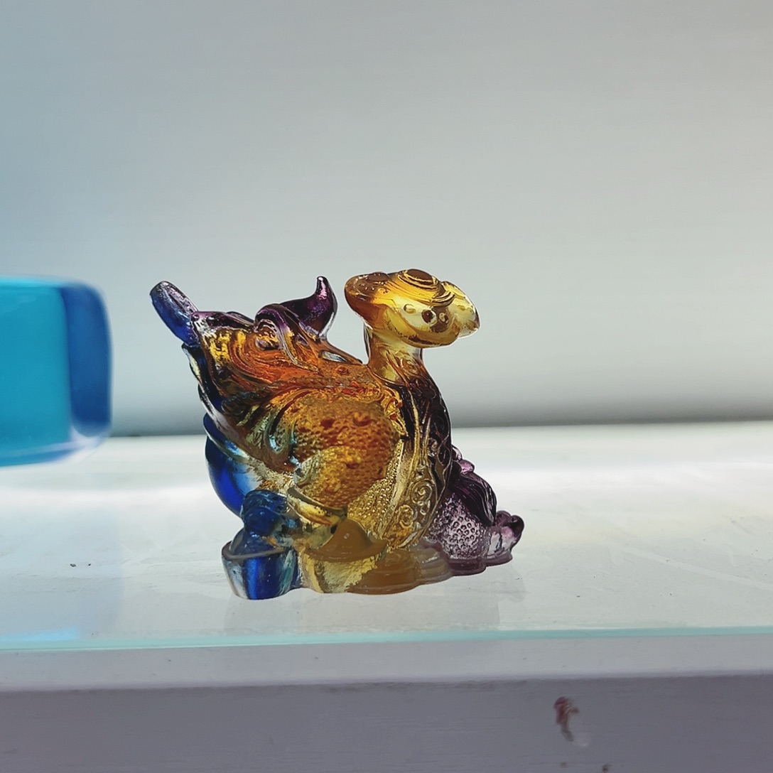 【闪购商品】琉璃手工艺品如意金蟾
