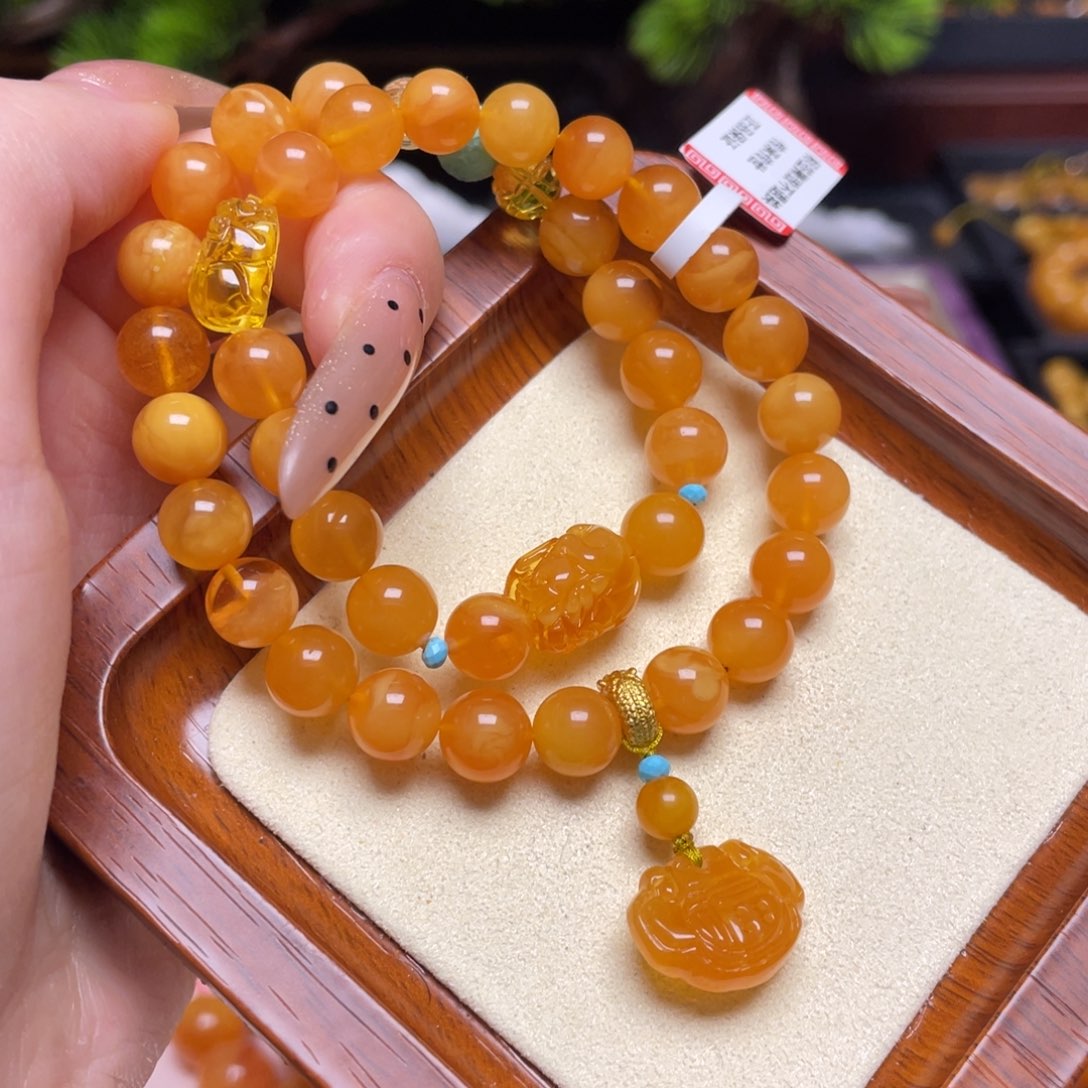 蜜蜡手链未镶嵌手串