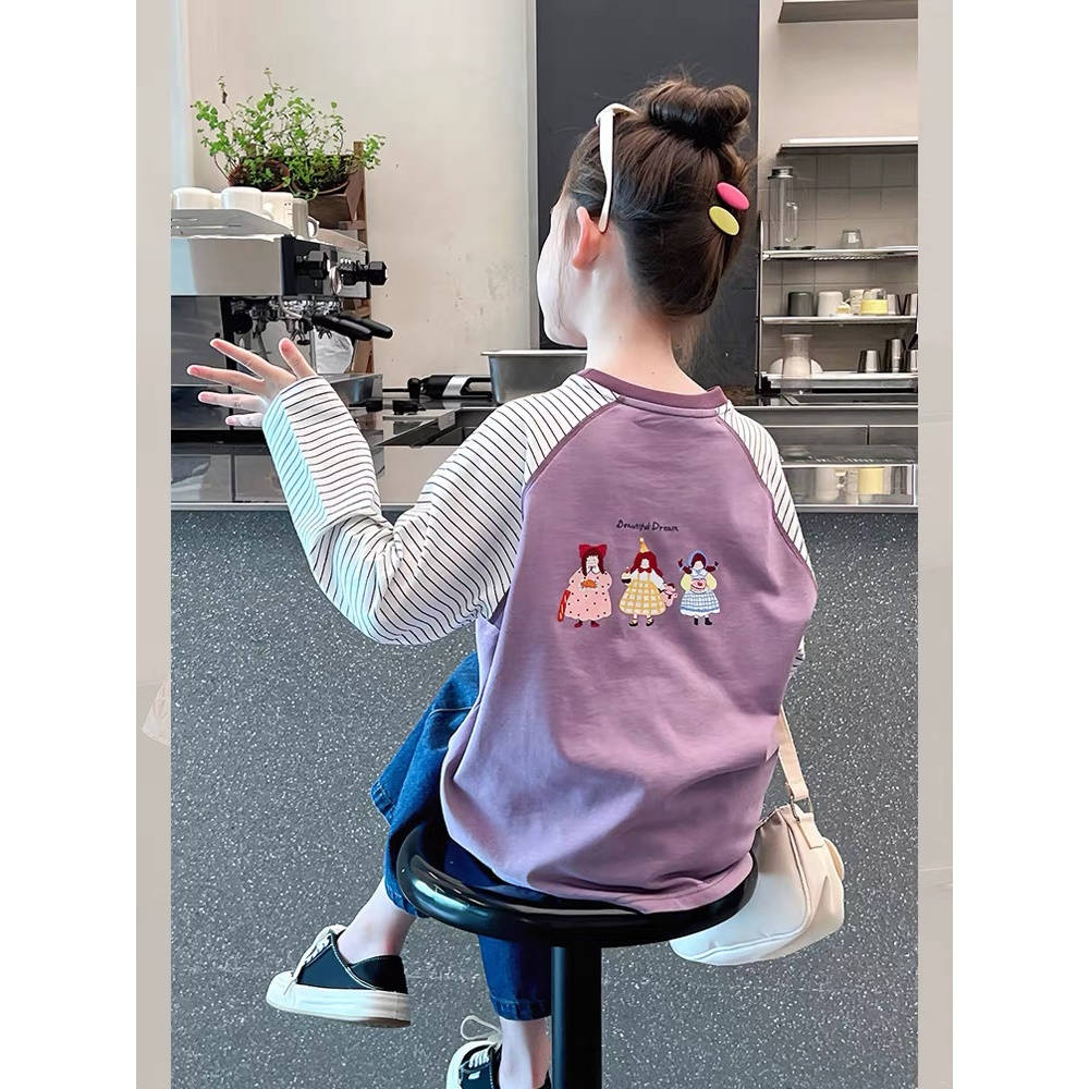 【现货】2025秋韩范设计师款插肩袖打底衫 D691 691 V