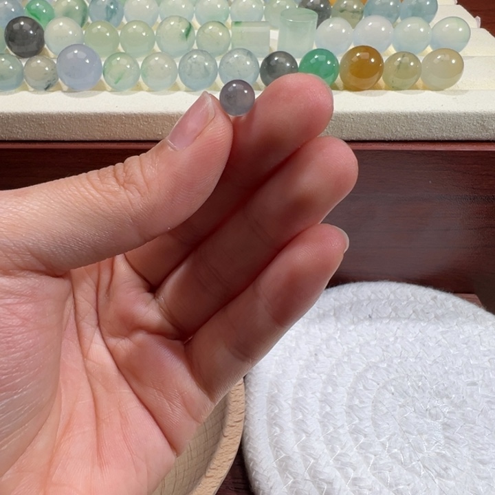 翡翠散珠天然缅甸翡翠A货6.6