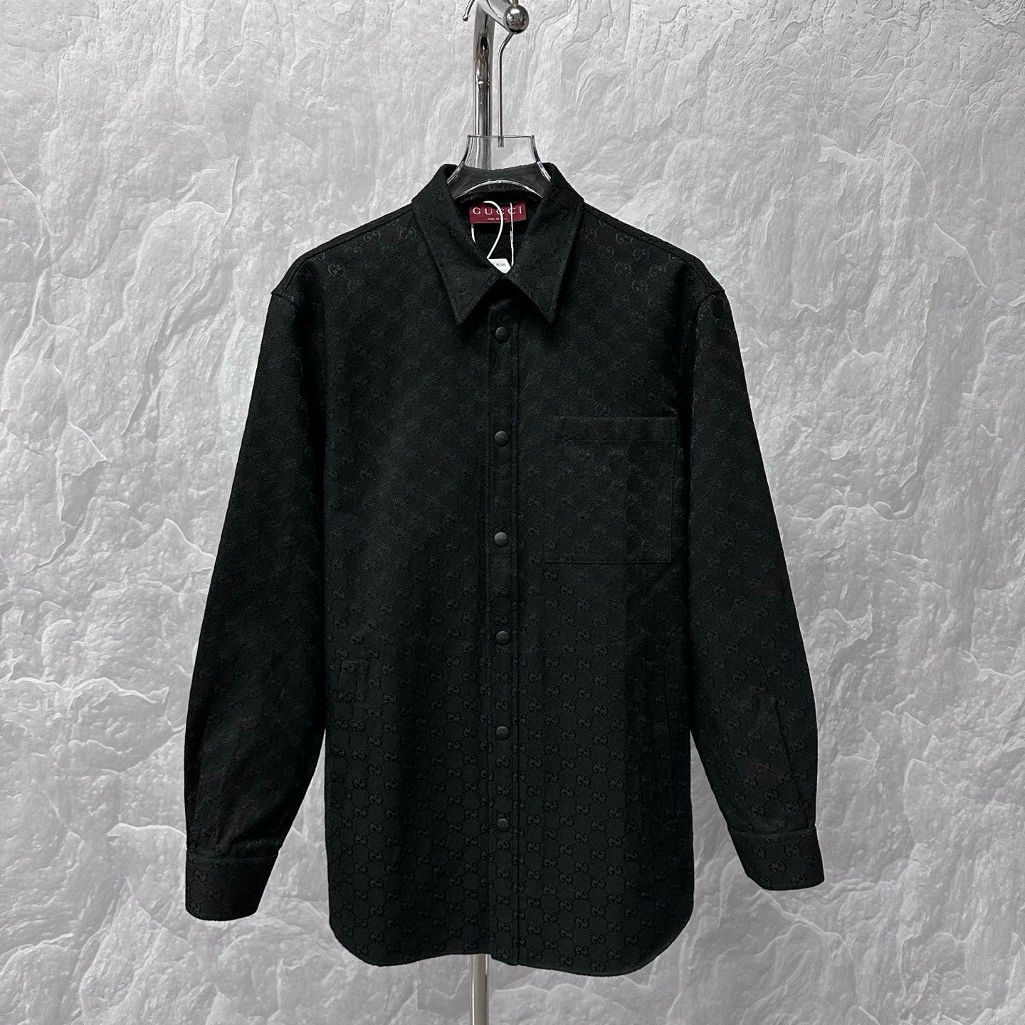 未使用 GUCCI/古驰 SS24 满印双G提花衬衫外套48码P01075