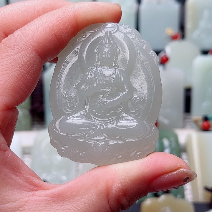 和田玉未镶嵌挂件