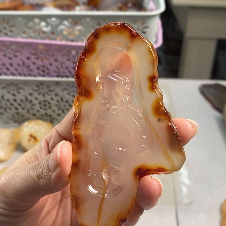 玛瑙/玉髓吊坠(不含链)未镶嵌