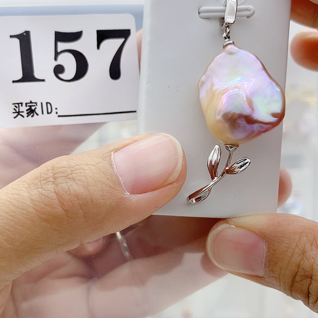 颈饰钛钢淡水珍珠