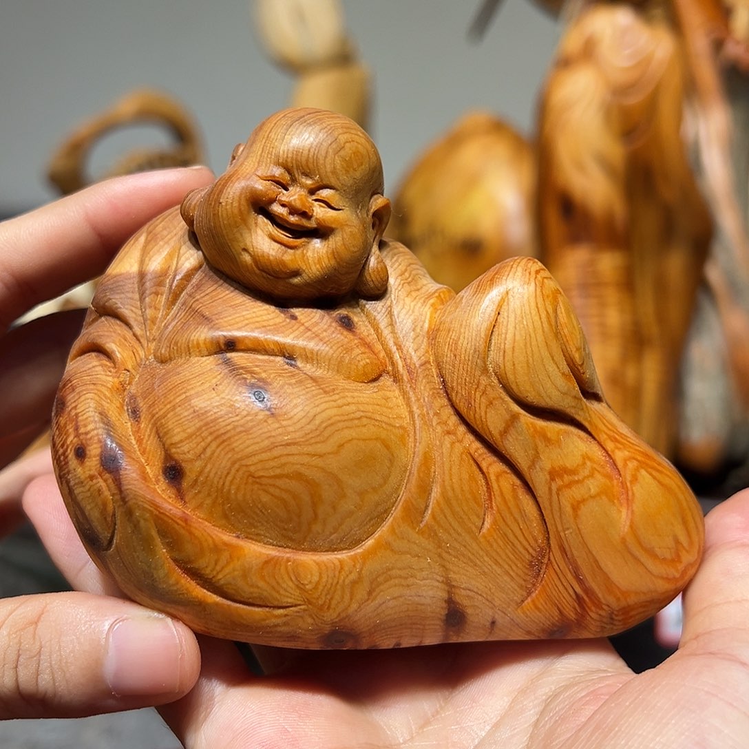 柏木崖柏木手把件摆件