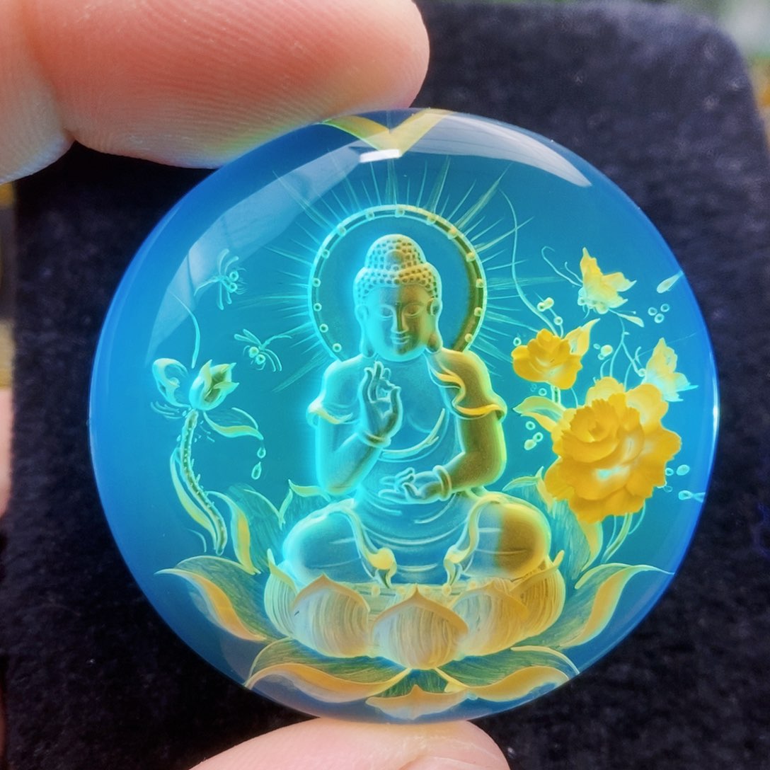 【闪购商品】蓝珀吊坠(不含链)未镶嵌