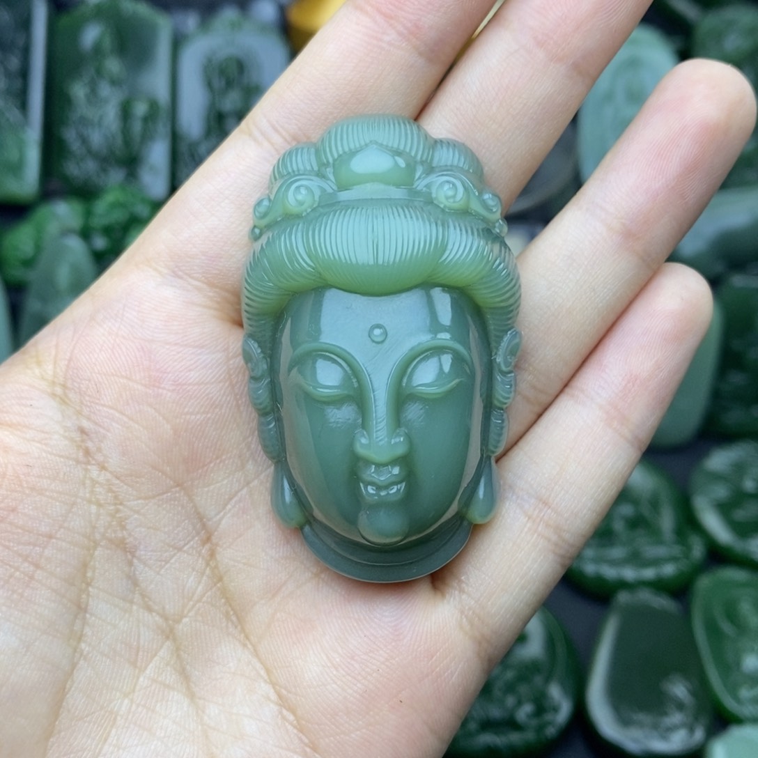 和田玉（碧玉）挂件未镶嵌