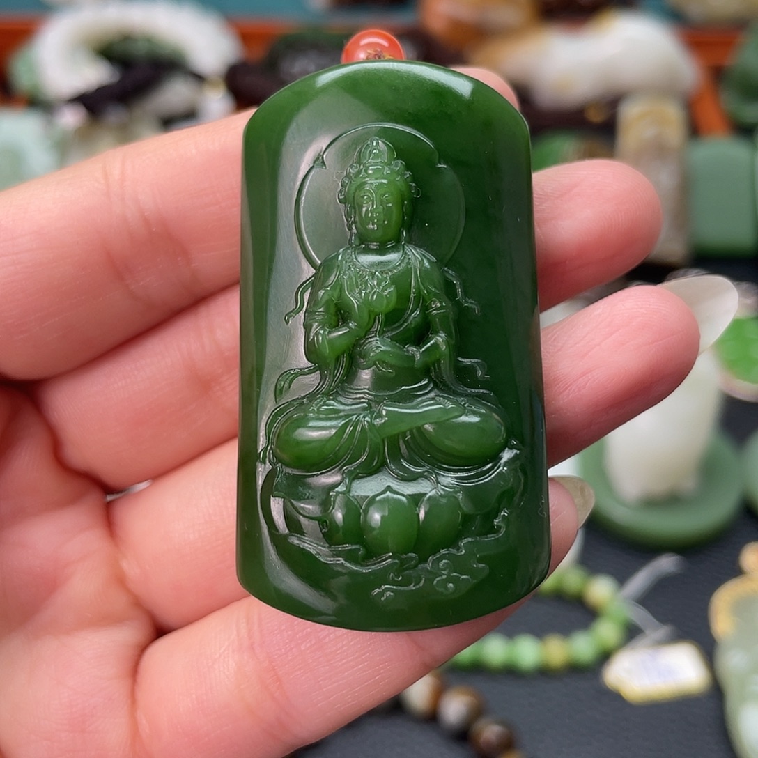 和田玉未镶嵌挂件