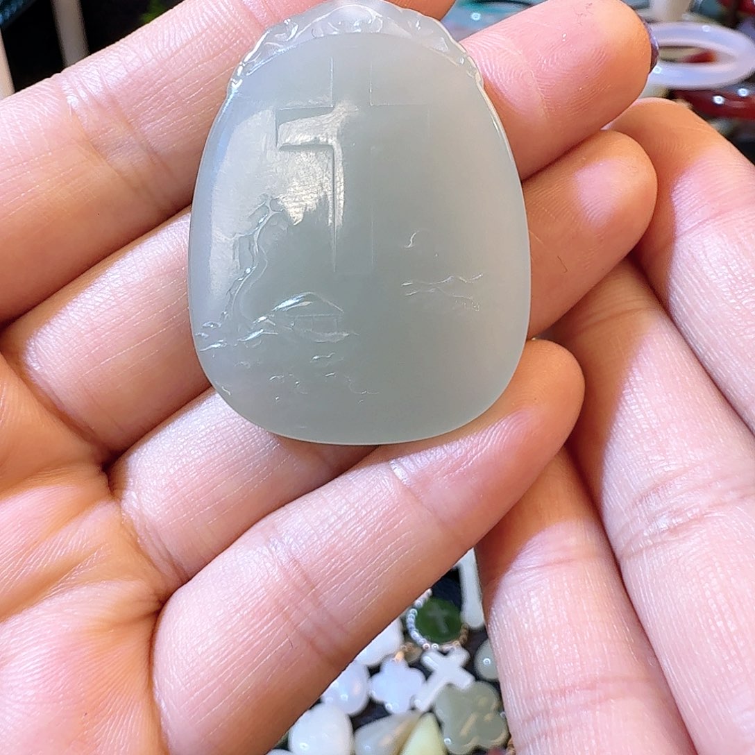 和田玉未镶嵌颈饰