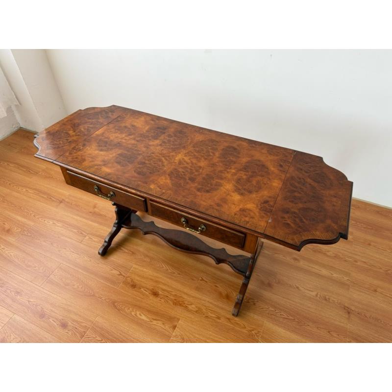 1900到1930年代英国桃花芯木古董茶几、咖啡桌、书桌，好品相