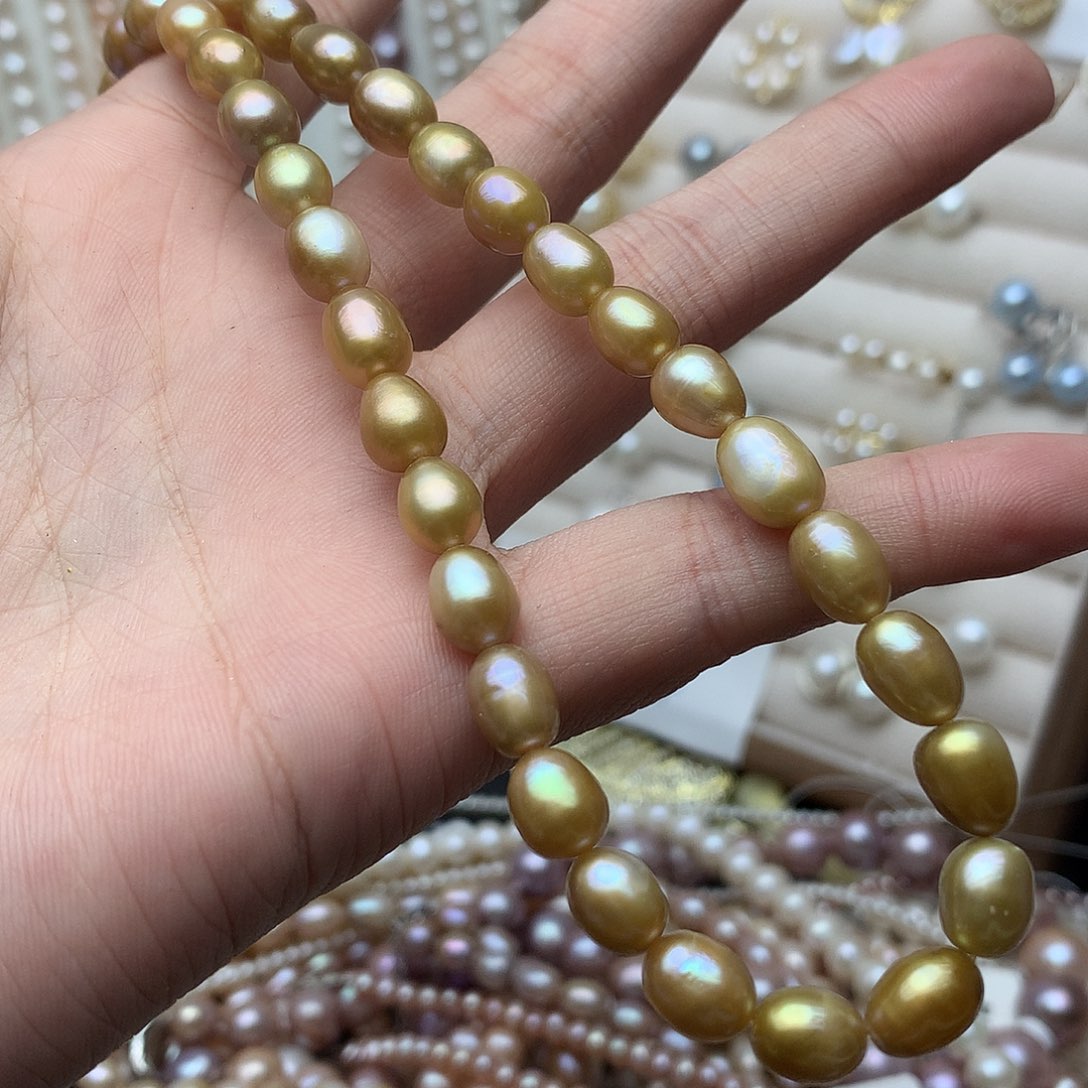 淡水珍珠7-8未镶嵌x5项链