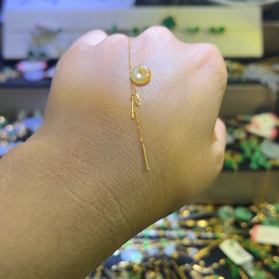 颈饰未镶嵌翡翠购*狂支持复检，缅料