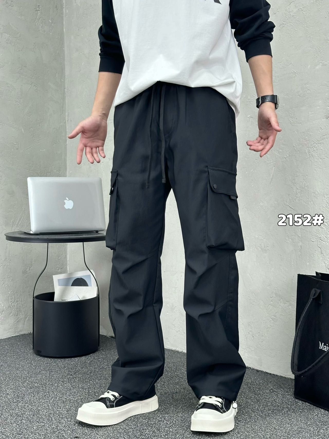 (时)孤品男装春夏秋冬款休闲卫裤宽松百搭时尚小码大码小个子冰丝