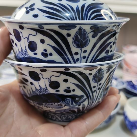 随***缘景德镇陶瓷二才盖碗