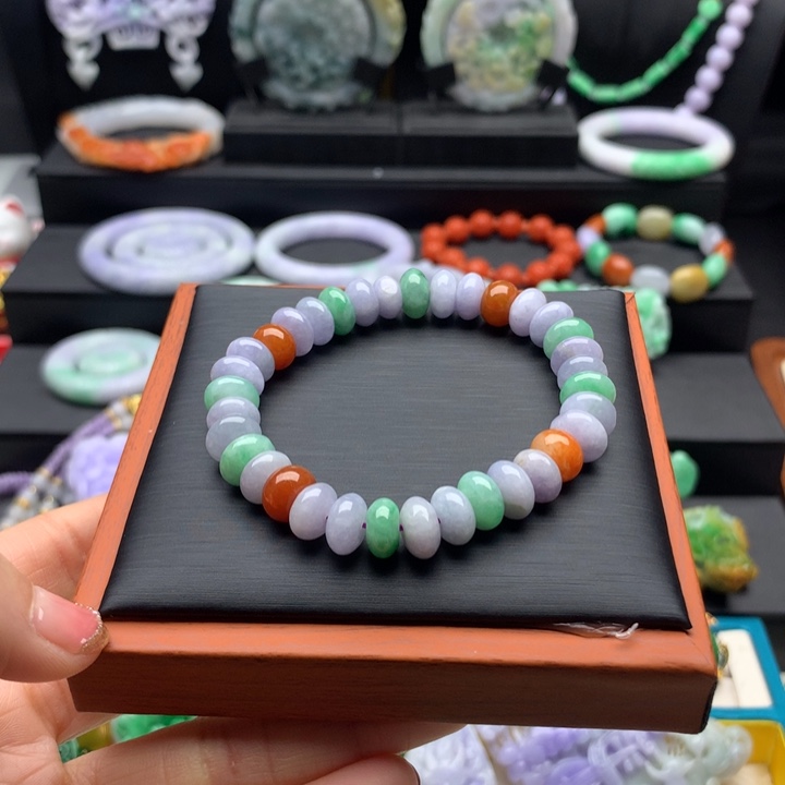 翡翠手链未镶嵌翡翠多宝12