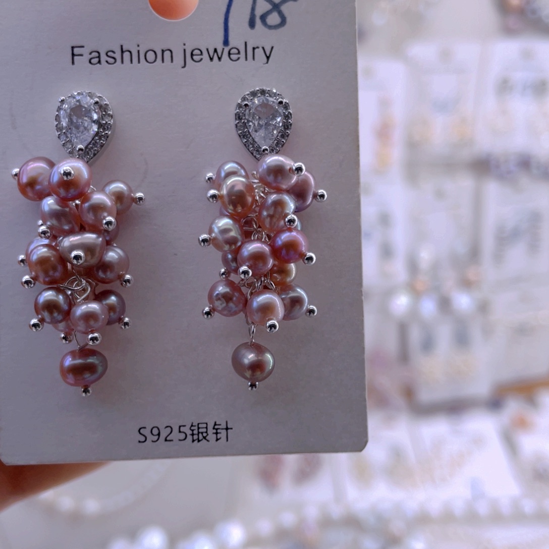 未镶嵌耳饰淡水珍珠