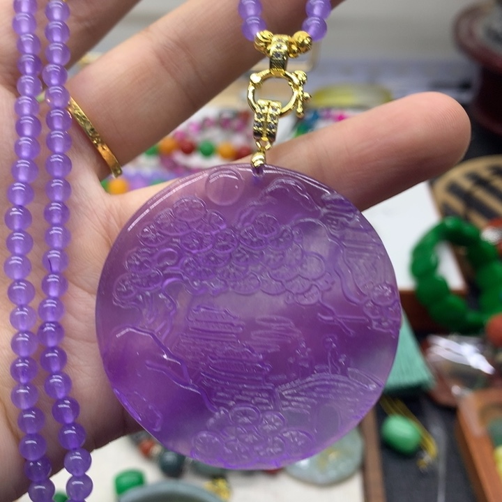 查罗石合金颈饰吊坠