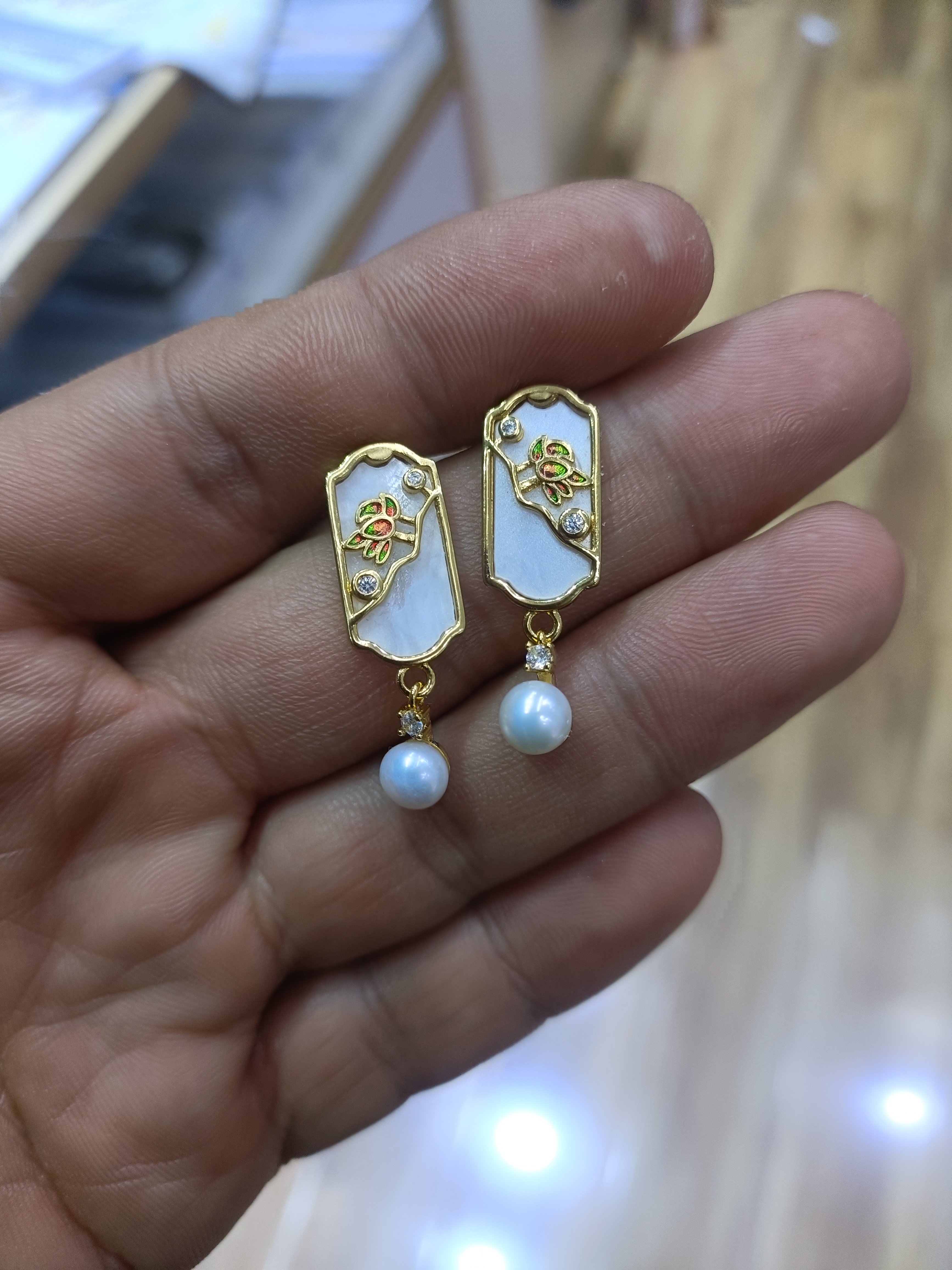 耳钉珍珠 天然淡水珍珠耳钉