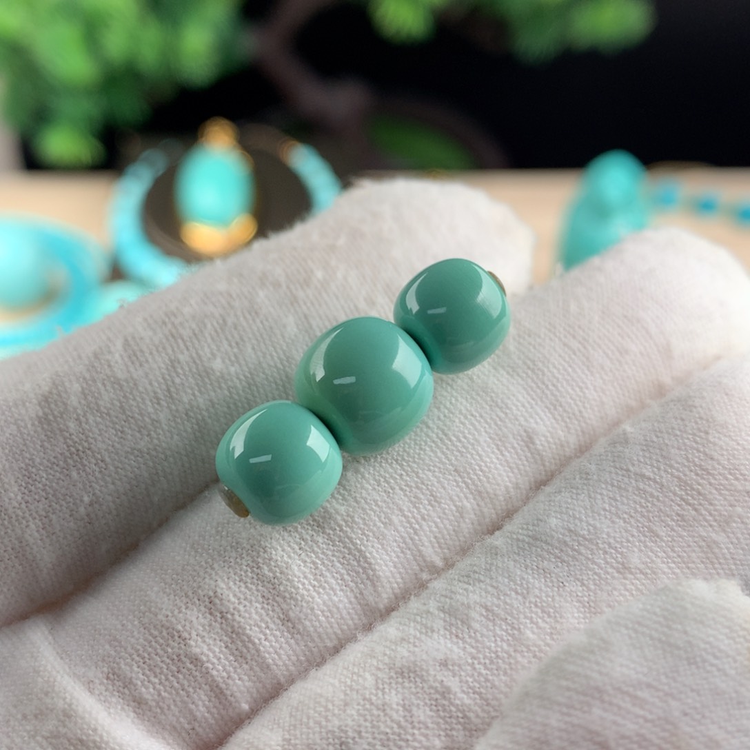 绿松石配珠卡8.5顶珠卡10未镶嵌