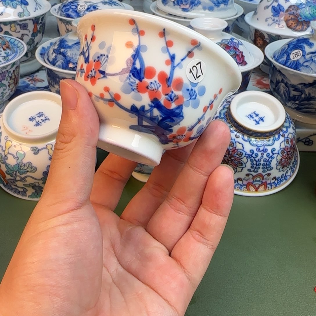 彦祖纯手工手绘茶具127