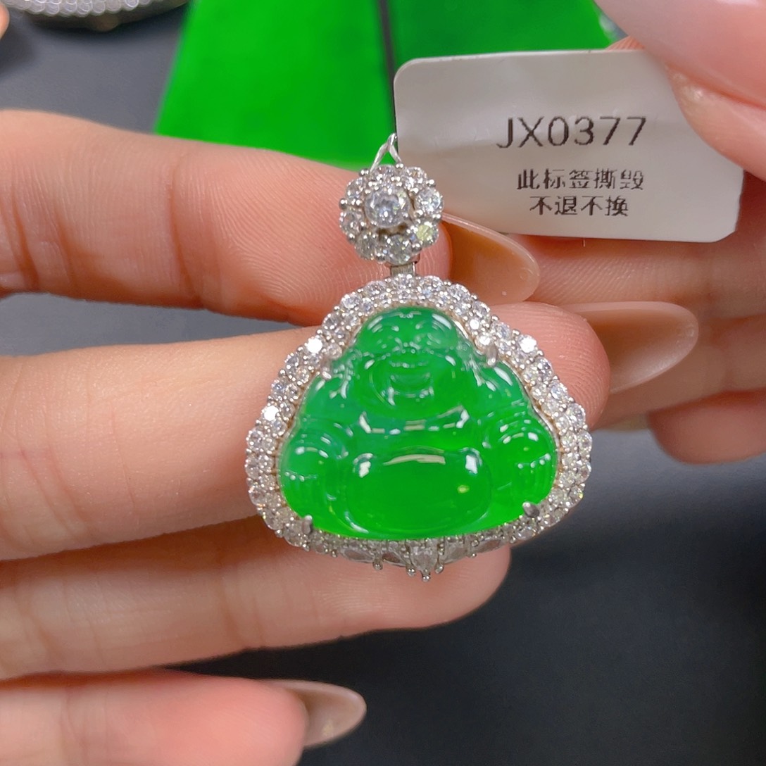 【闪购商品】颈饰银S925镶嵌翡翠翡翠