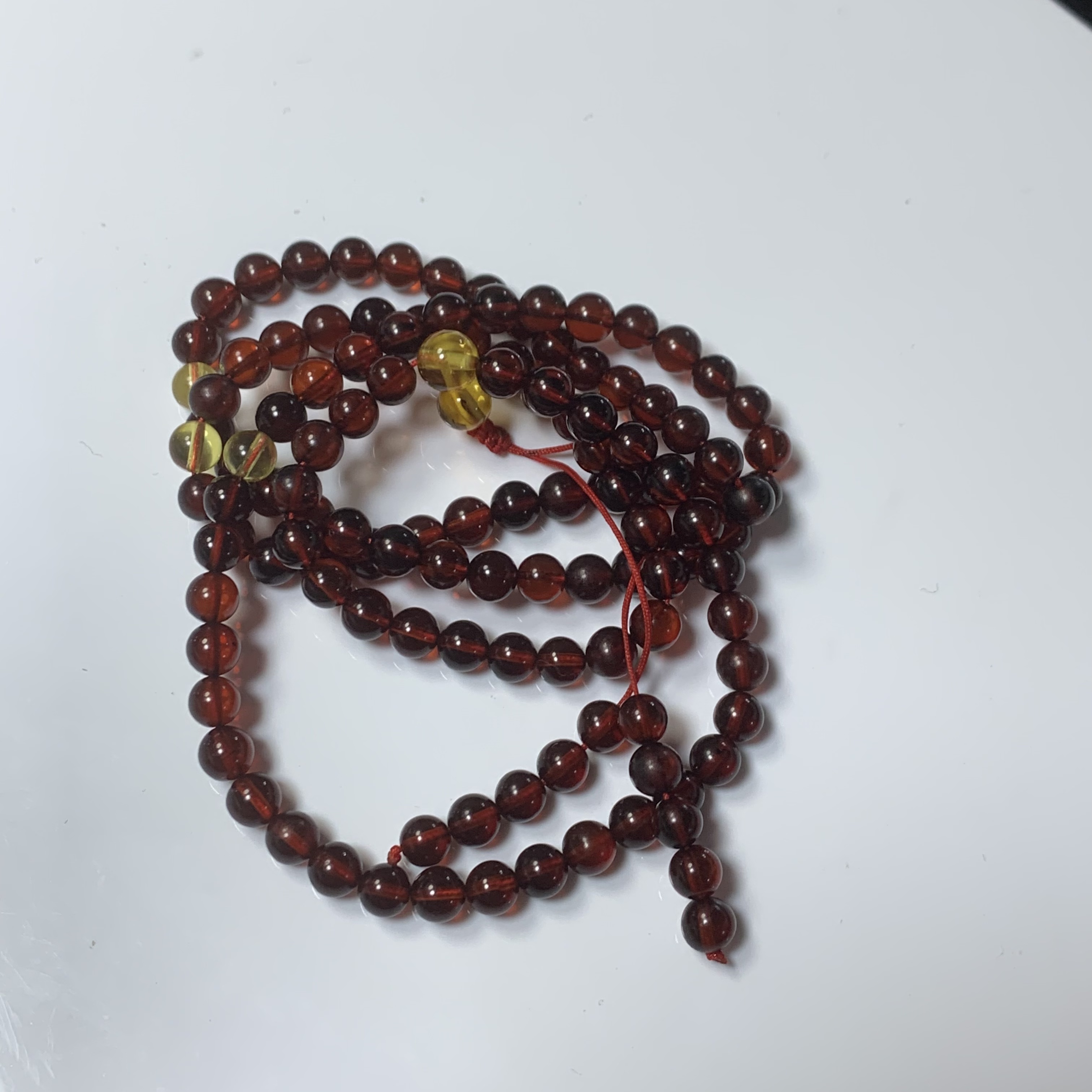 天然缅甸琥珀项链（多样性发）