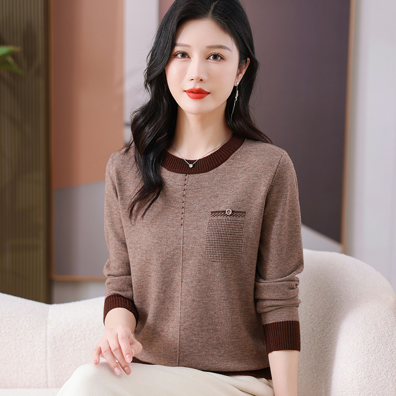 2025秋冬季新款针织毛衣休闲百搭宽松显瘦洋气减龄套头女士上衣