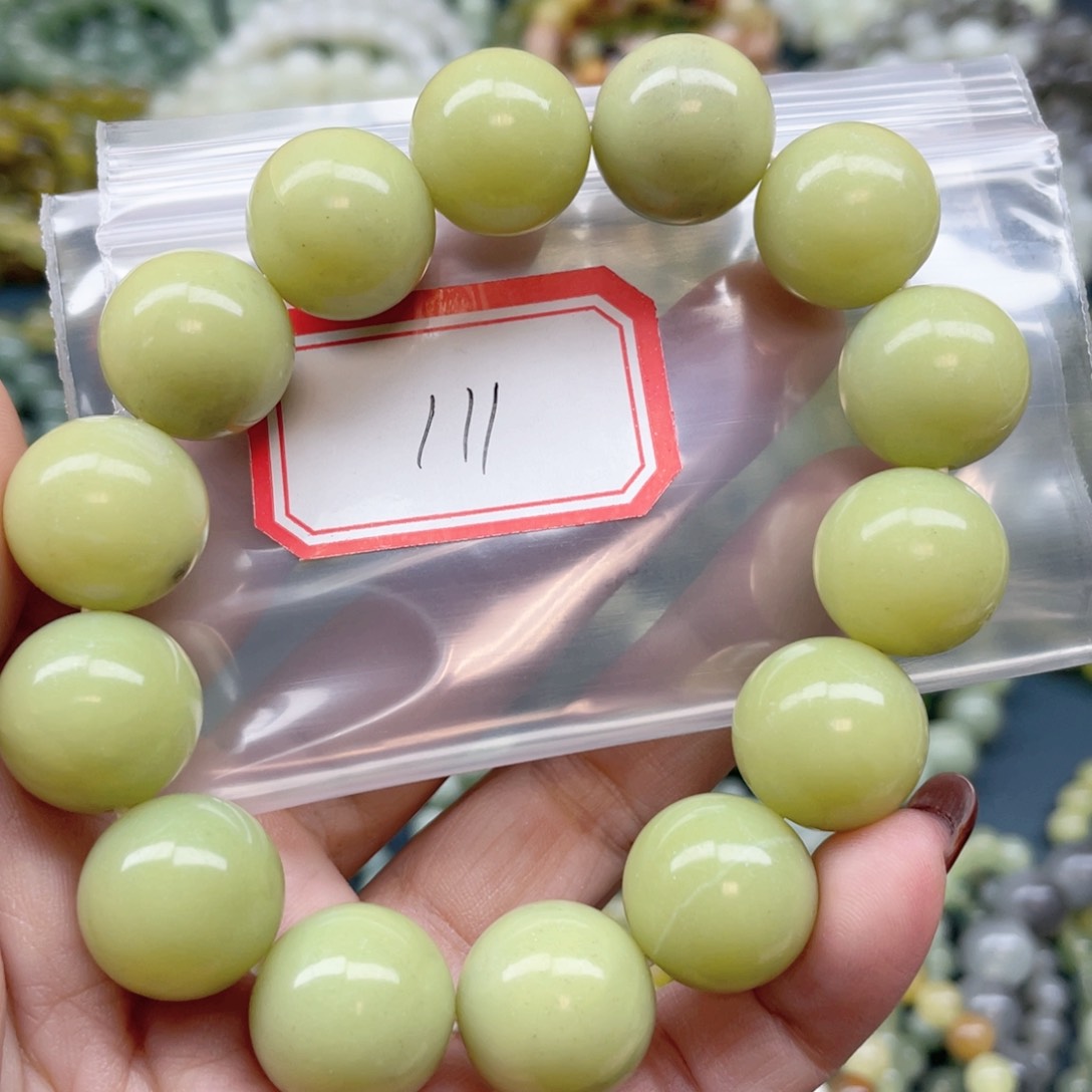 未镶嵌蛇纹石玉手串