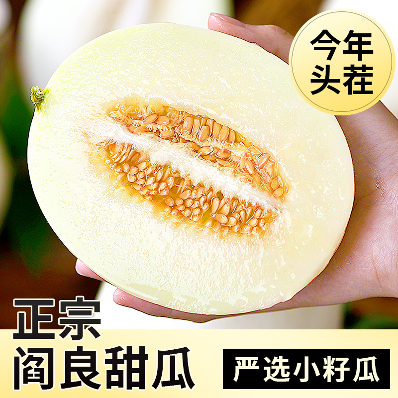 陕西阎良小籽甜瓜小蜜蜂甜瓜4.5/8.5斤装维生素c水果坏果包赔