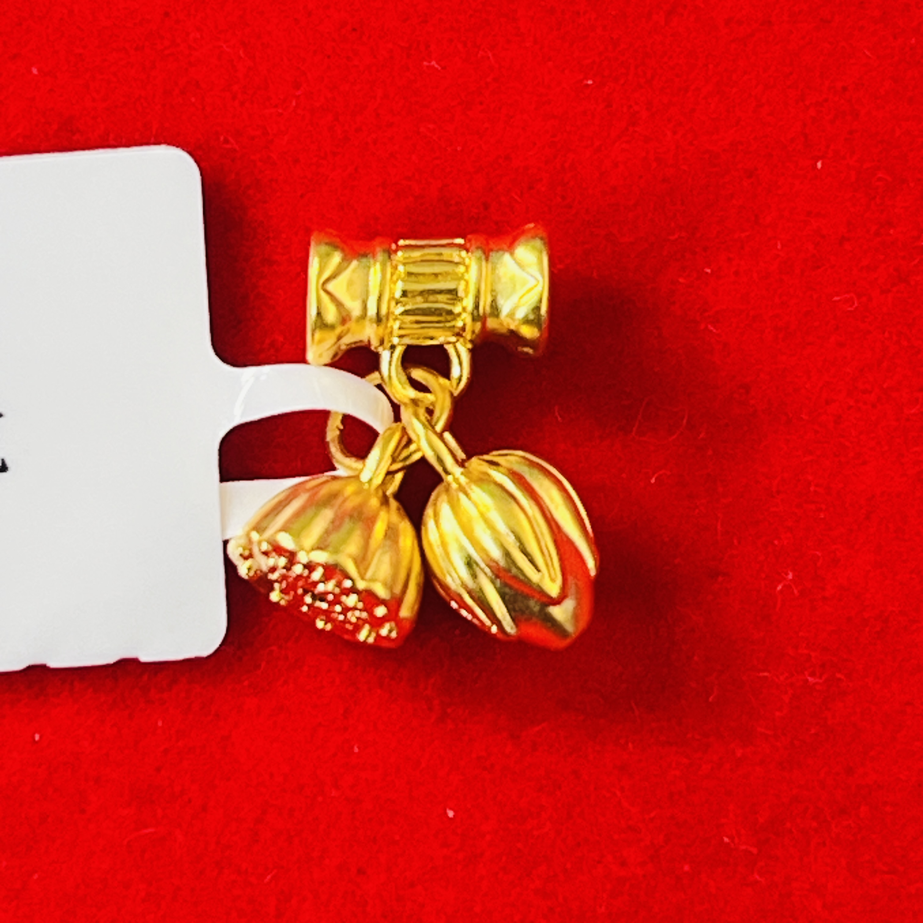 【夏夏专享】足金999饰品 竹节两世欢吊坠 0.49 GP