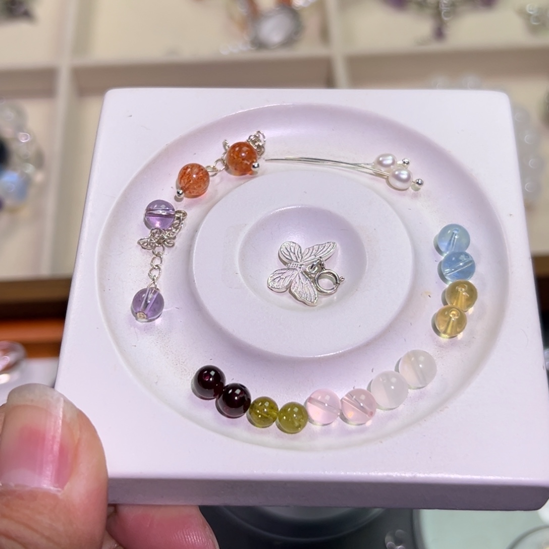 手链水晶银S925镶嵌