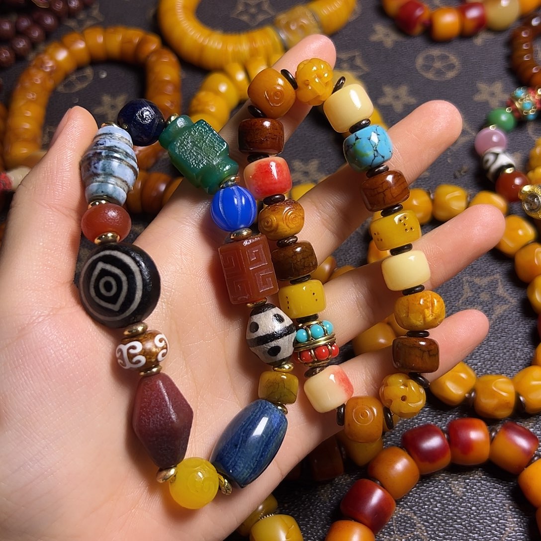 牛骨手串/手链藏区手串多宝