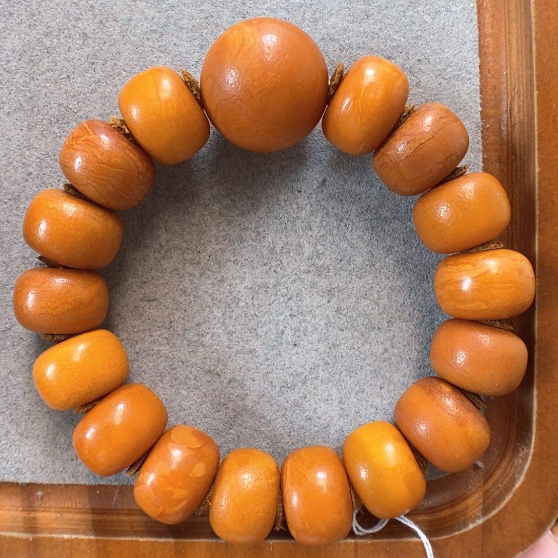 未镶嵌蜜蜡手串蜜蜡手串