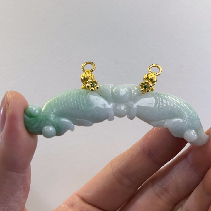 翡翠吊坠(赠链)未镶嵌代编织