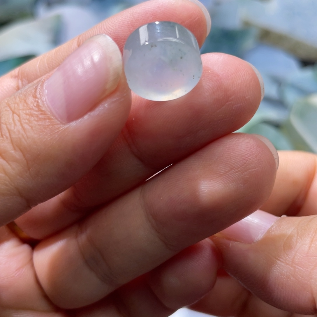 定制翡翠未镶嵌天然翡翠5➕冰珠子