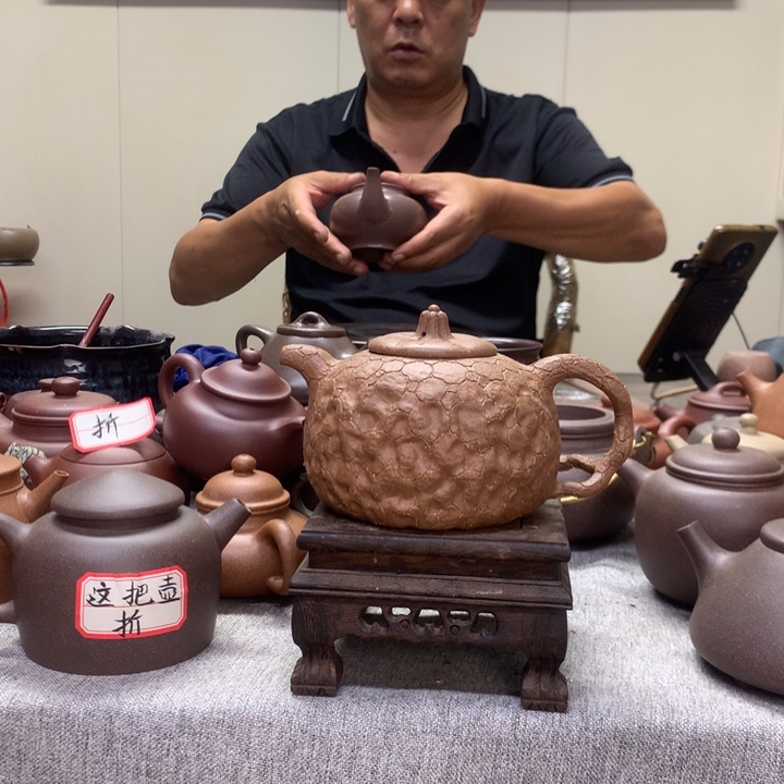 茶壶段泥供春350 C半手工制作