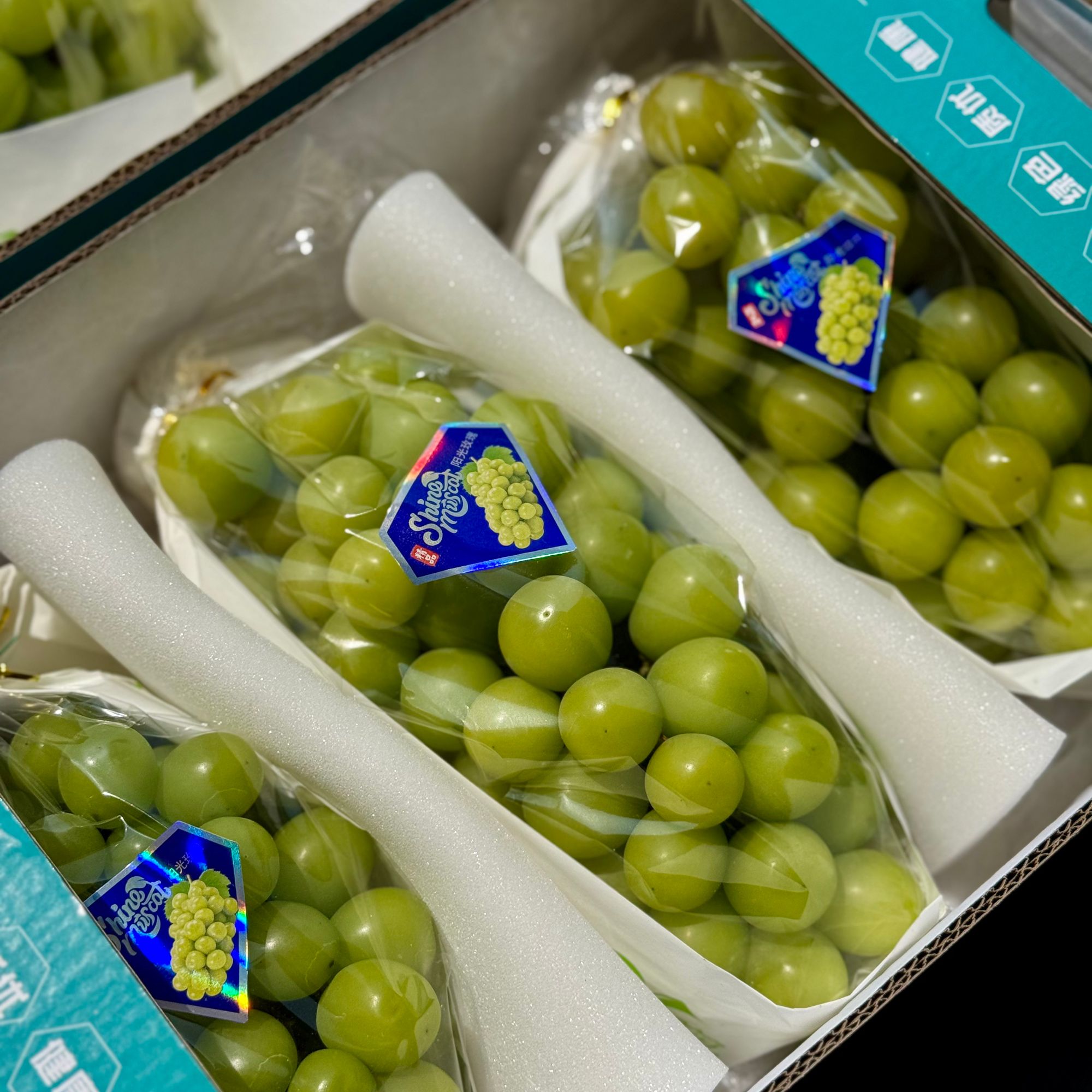 阳光玫瑰葡萄3斤；敞口箱，年度新货甜度高北京市