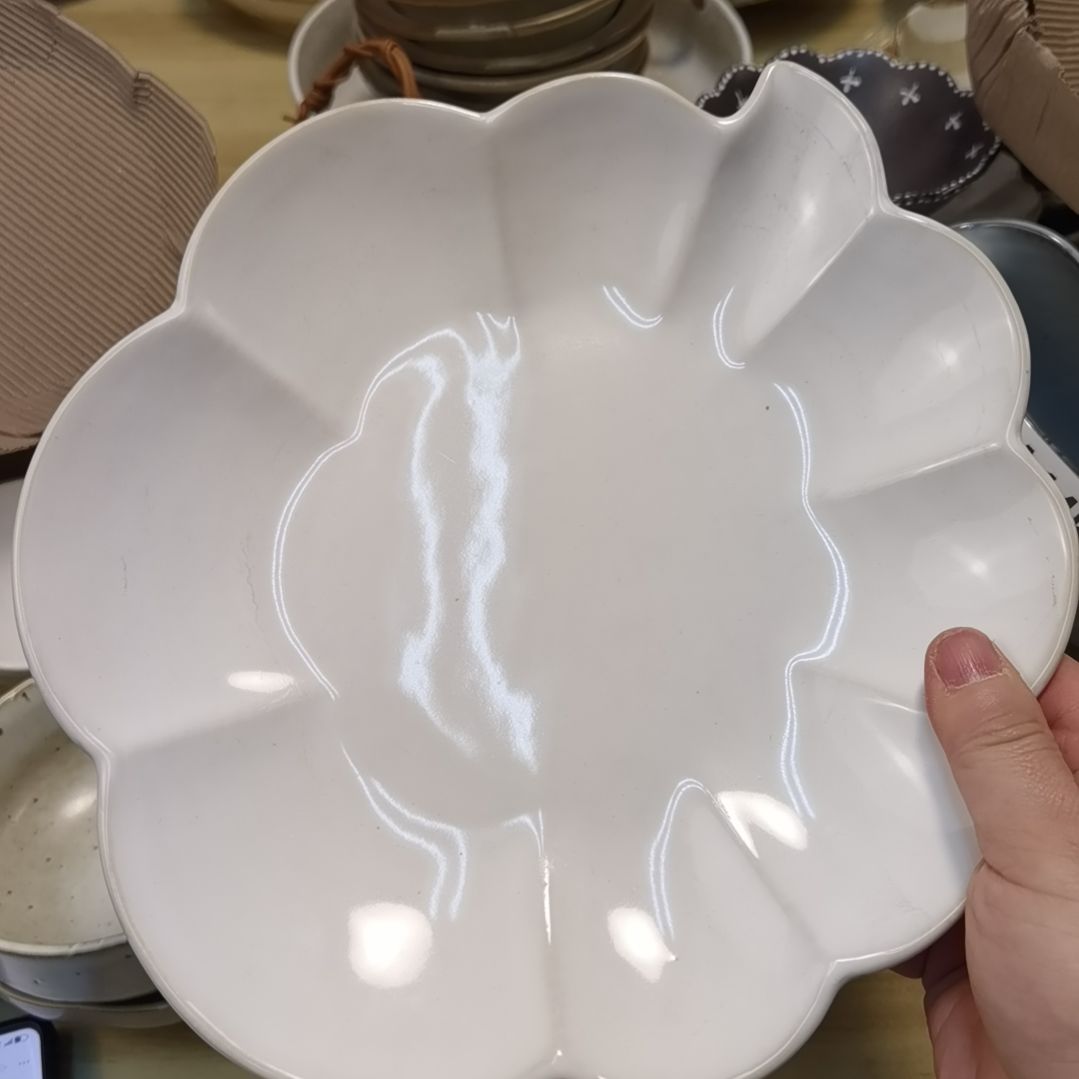 瓷片微瑕初恋系列十寸大盘两个一组