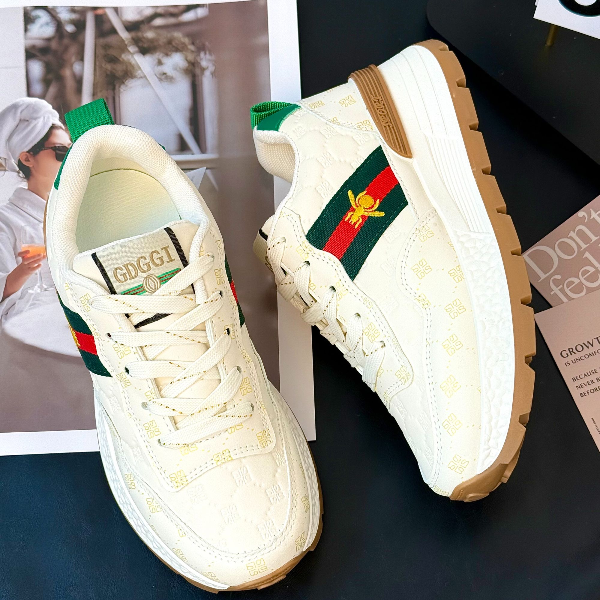 【轻奢高定】男女同款情侣鞋港澳轻奢运动鞋时尚阿甘鞋