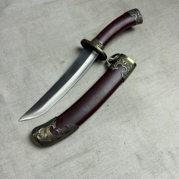 3800 龙泉昊天宝宝剑高锰钢唐横刀 鸡翅木未开刃