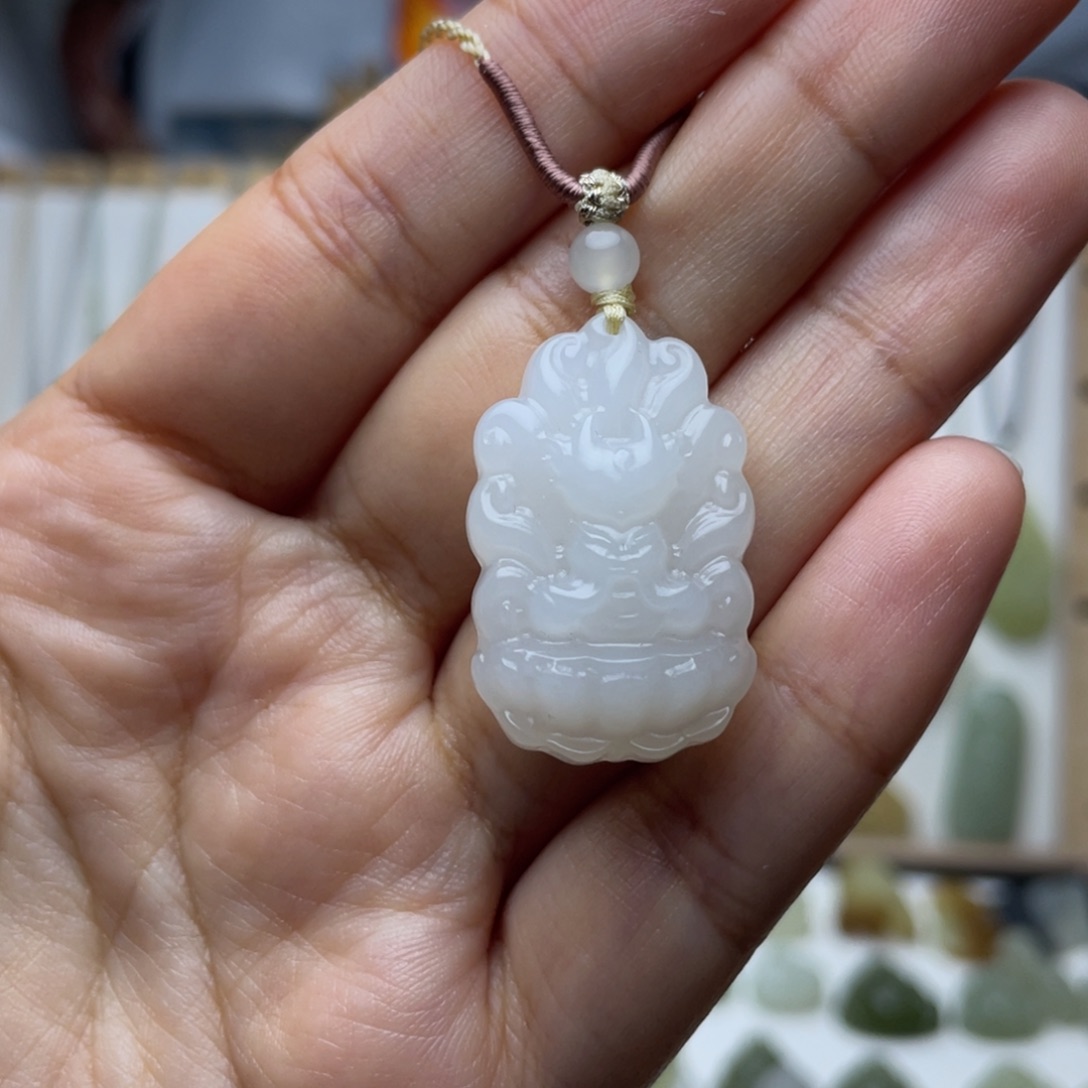 和田玉未镶嵌吊坠(不含链)