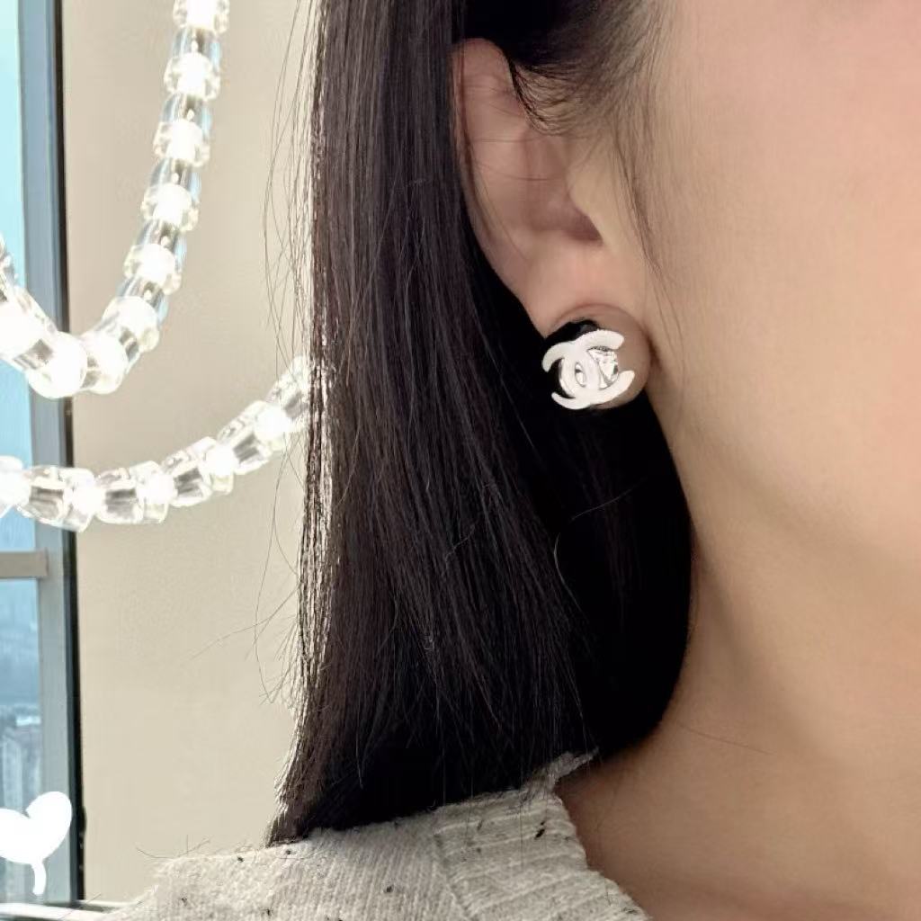 99新 Chanel/香奈儿 蔚蓝/双C耳环/LZ1127XNE0054