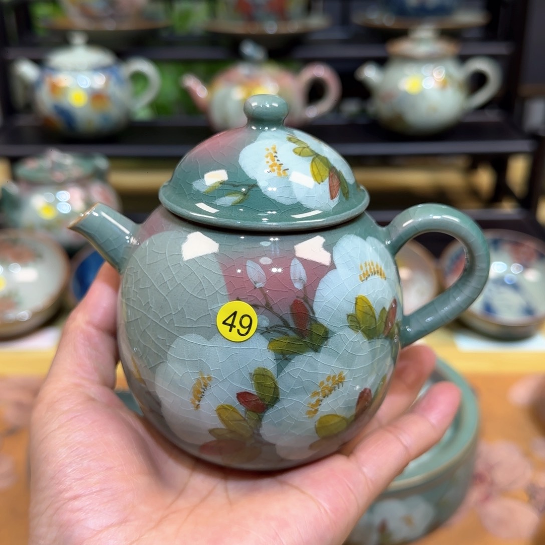 双*人景德镇陶瓷手绘茶具