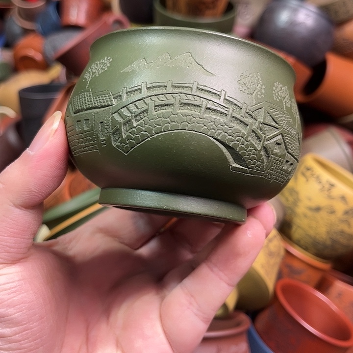 紫砂茶杯全手工紫砂主人杯