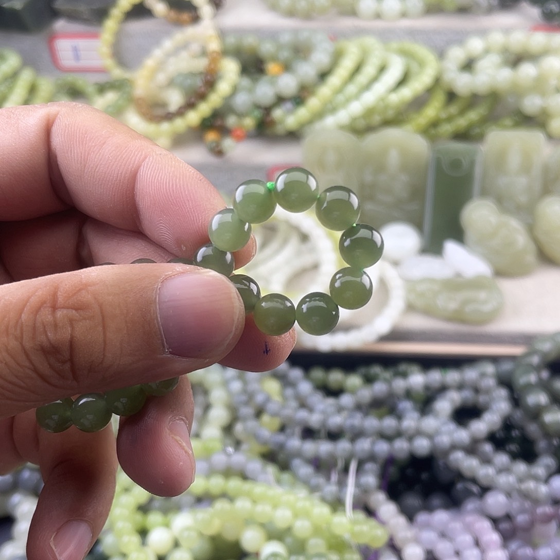 道***重手串未镶嵌和田玉