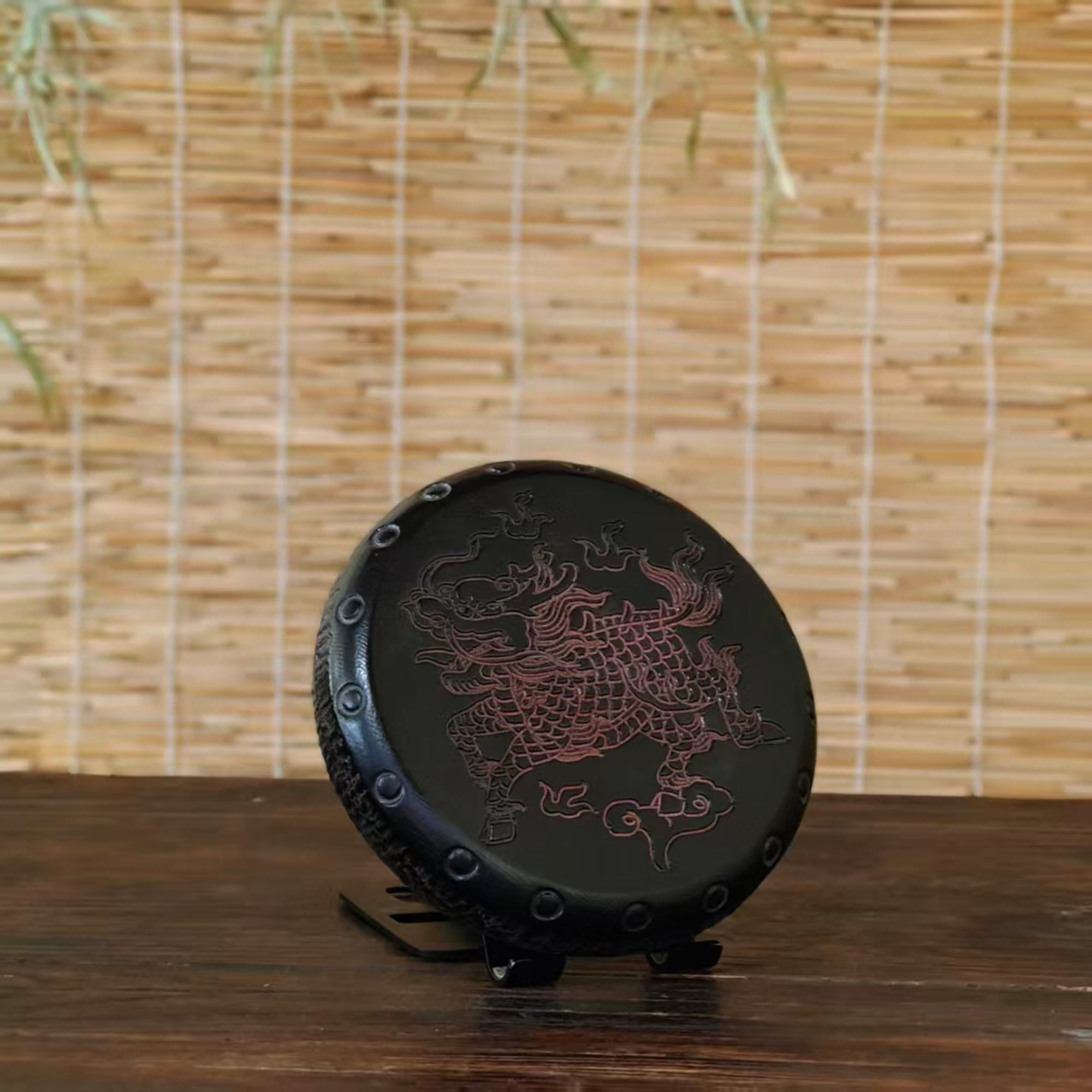 麒麟小石鼓│茶室会所客厅壶承底座桌面造景家居摆件