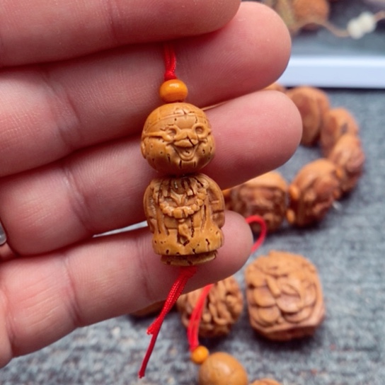 文玩核桃吊坠桃核小地主单子