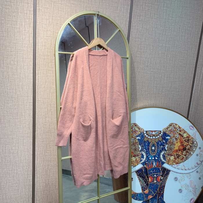 UU081孕妇粉色毛衣开衫100-150