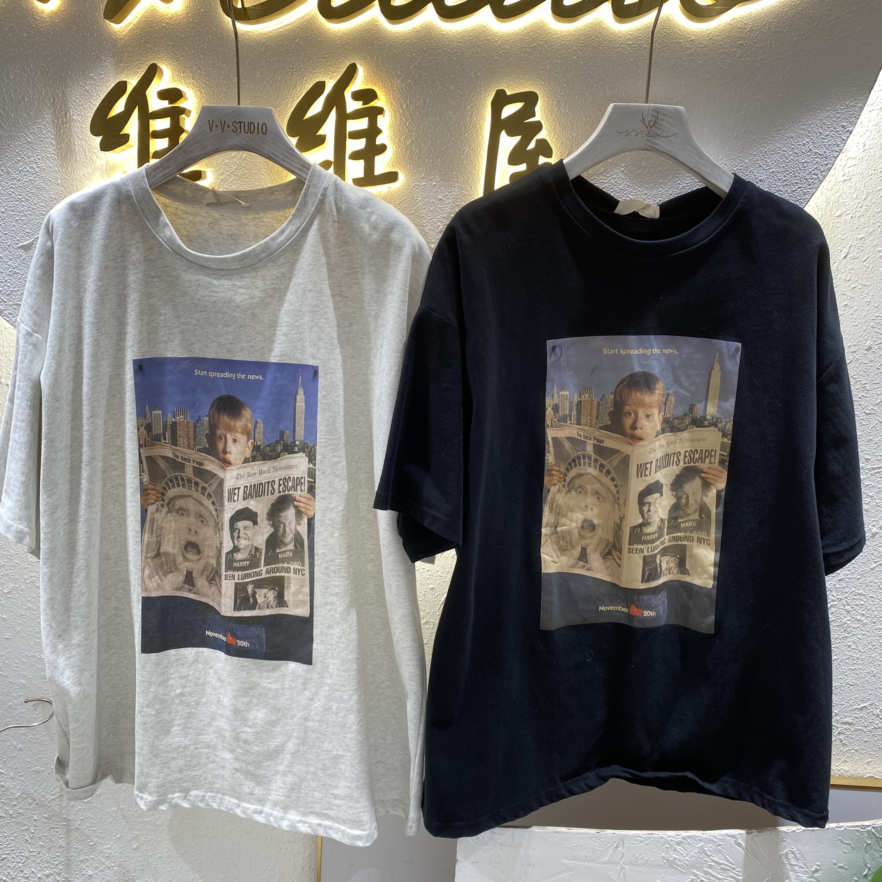 NO退NO换·【磨毛报纸大版T恤】