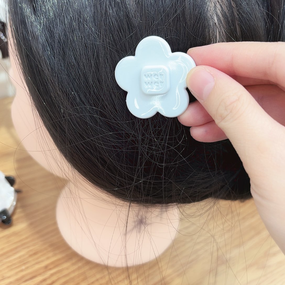 皮质铁合金小号花朵蓝色